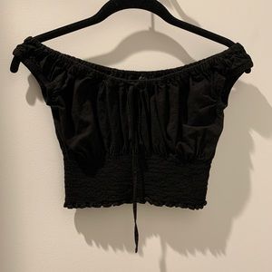 Black crop top from brandy